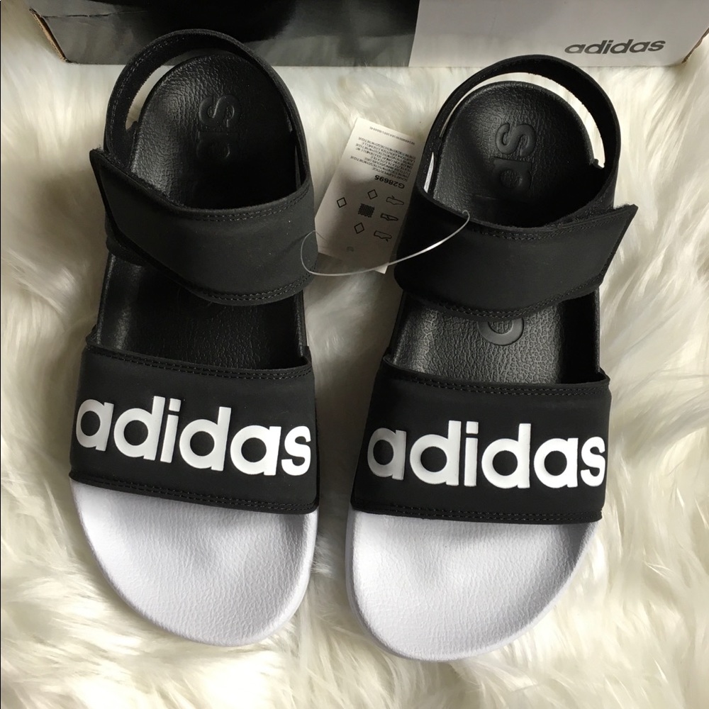Adidas adillete sandals with velcro straps